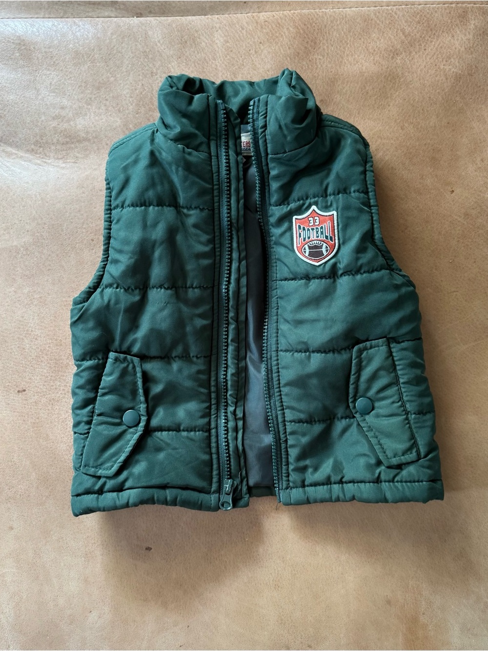 Kids Headquarters Green Insulated Puffer Vest Zip Size 18 Months